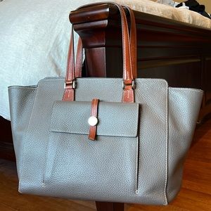 Dooney and Bourke Pebble Grain Bag in Grey